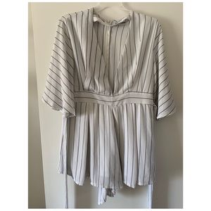 Reverse Striped Romper